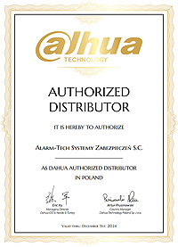 Certyfikay Autoryzowanego Partnera Dahua